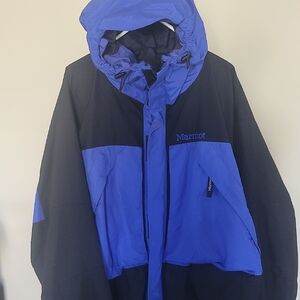 Marmot Men's Two-Tone Blue and Black GoreTex Ski Jacket